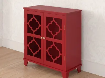 Bertta Wide Credenza 3D model