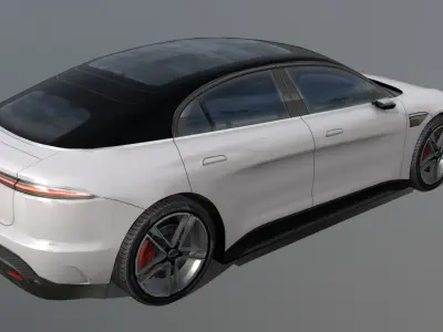 Sony Vision S concept car Low-poly 3D model