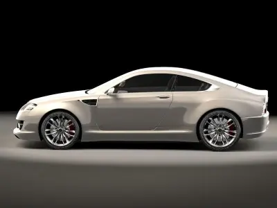 Generic sports car 02 3D model