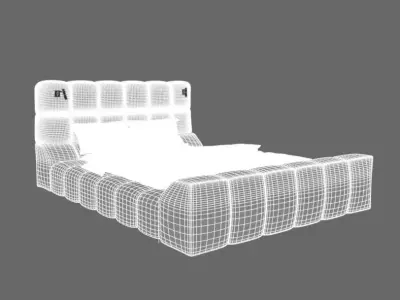 LUXURY CLOUD BED 3D model