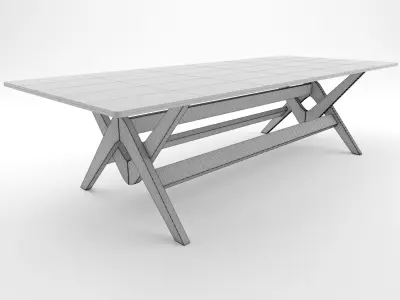 CENTER TABLE 3D MODEL 3DS MAX VRAY 3D model