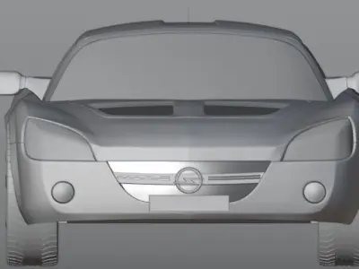 Automobile sports car Low-poly 3D model
