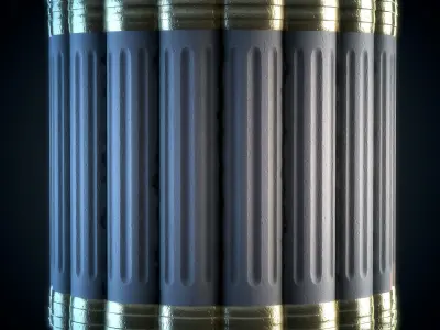 Pillar Stylized - Vol 01 - SBsar - Maps Texture