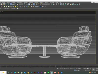 Modern Armchair 3D Model 3D model