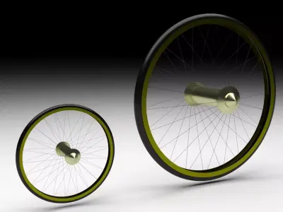 Benz Patent Motorwagen Tires 3D model