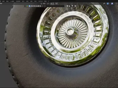 3D tire model 3D model