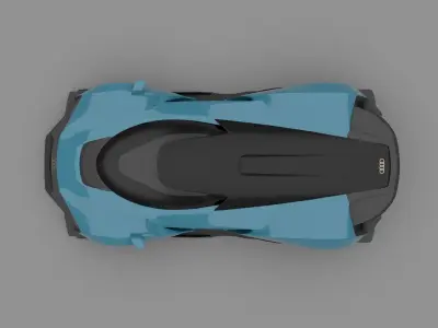 Audi luxury and space car 3D model