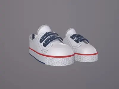 sneakers kids Low-poly 3D model