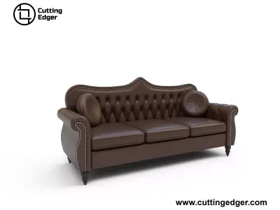 Modern Chesterfield Sofa 3D model