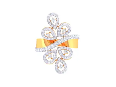 Diamond Ring  3D print model shop
