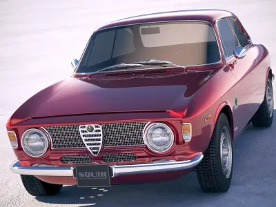 Alfa Romeo Giulia GTA 1965-1969 vray 3D model