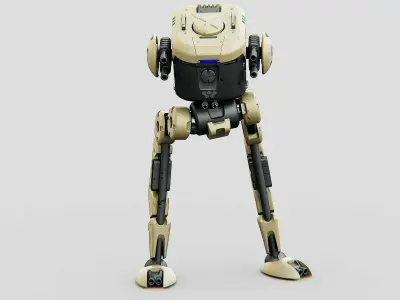 M-200 WALKER Rigged for Unreal Engine - Unity - MIXAMO  3D model