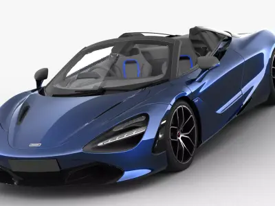 Mclaren 720s Spider 2019 3D model purchase