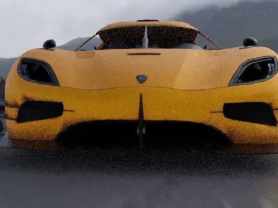 koenigsegg agera Low-poly 3D model