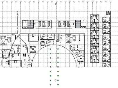 Two-storey building 3D model