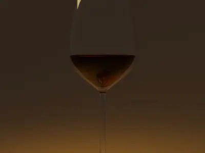 Night wine Free 3D model