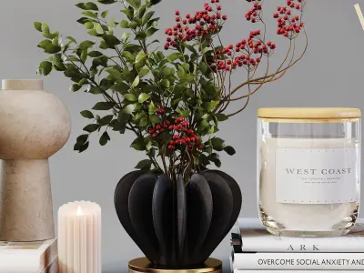 Decorative Set 234 Low-poly 3D model