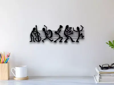Music Wall Art 3D print model