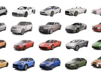 Low Poly Car Pack - Game ready Low-poly 3D model