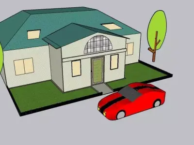 Shed Home  Low-poly 3D model