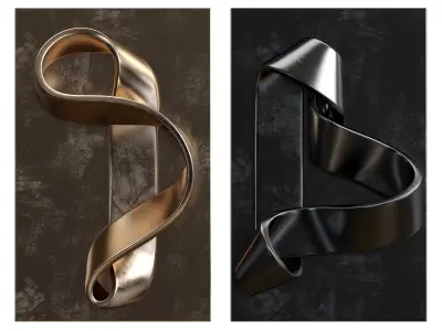 Wall art 16 with 2 options 3D model