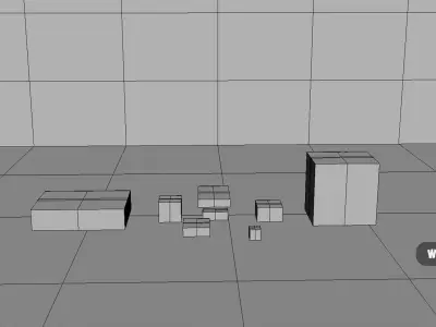 Cardboard Boxes Collection 03- PBR Low-Poly Low-poly 3D model