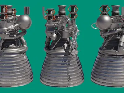 J-2 Rocket Engine 3D model