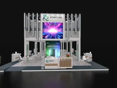 15x10m Mezzanine Exhibition Stand 3D model