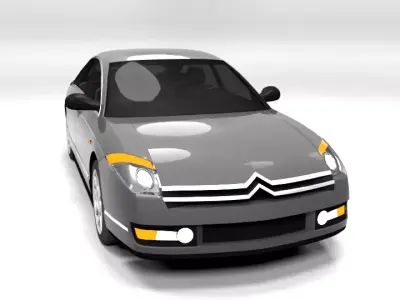 CITROEN C6  LOWPOLY Low-poly 3D model