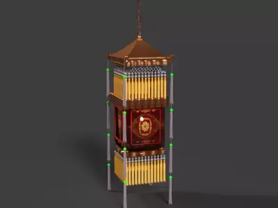 Chinese palace lantern   3D model get