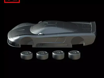 Saleen S7 Twin Turbo 2005 3D print model