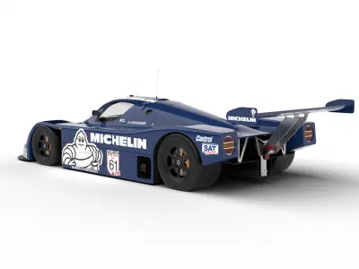 Mercedes Benz C9 1987 Sauber Michelin Racing 3d model 3D model