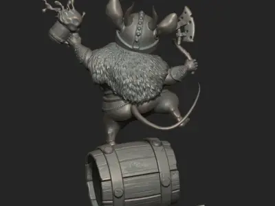 Mouse Viking 3D print model