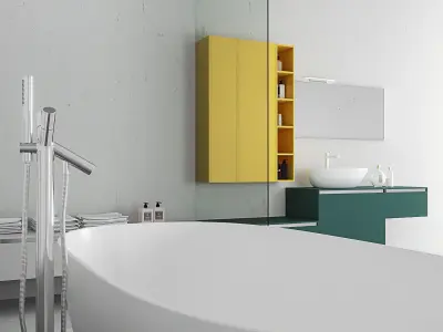 Bathroom furniture set Arcom Escape 3 3D model