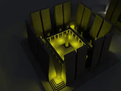 Miniature 3D Printing Structure Type-11 3D model