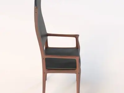 1960 High Back Armchair 3D model
