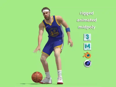 3D Klay Thompson Golden State Warriors NBA 3D model