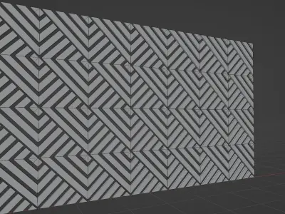 Wall wood seamless set2 V28 3D model