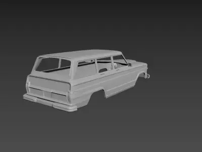Jeep Grand Wagoneer 1973 Body For Print 3D print model
