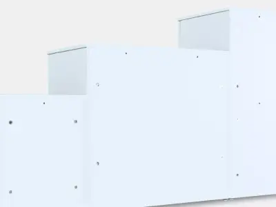 NORDLI Chest of 9 drawers 2 Low-poly 3D model