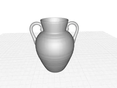 Tuca Vase Decor Low-poly 3D model
