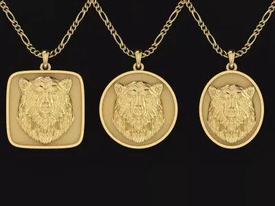 Polar Bear Pendant 3D print model