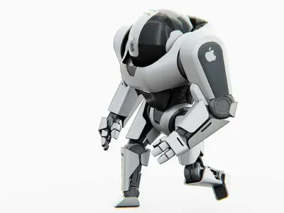 APPLE BOT Rigged for Unreal Engine - Unity - MIXAMO  3D model
