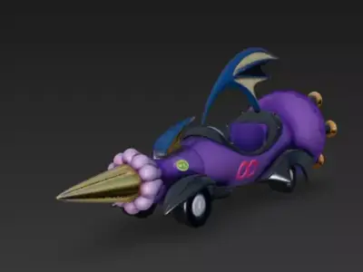 Wacky Races - Perrari 3D print model