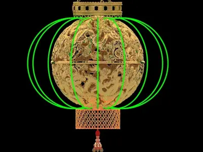 Chinese lantern 3D model