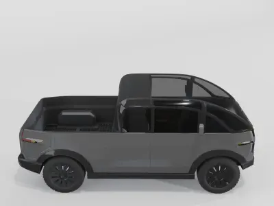 Canoo Pickup Grey 3D model
