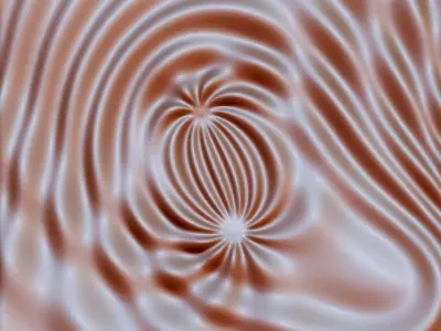 Flow 6376 wavy 3D relief for CNC milling 3D print model