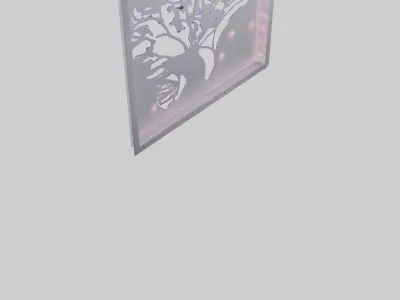 LED wall decor model Low-poly 3D model