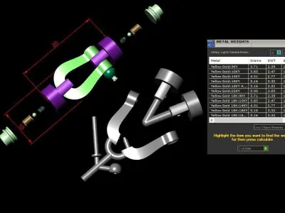 Force Medium bracelet 3D print model