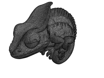 Detailed Exotic Veiled Chameleon Model Low-poly 3D model